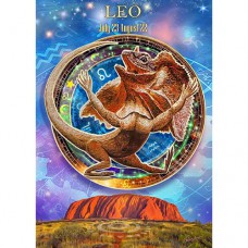 STEVE SUNDRAM GREETING CARD Leo-Frill Neck Lizard